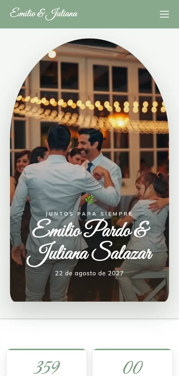 Invitación de ejemplo — diseño 