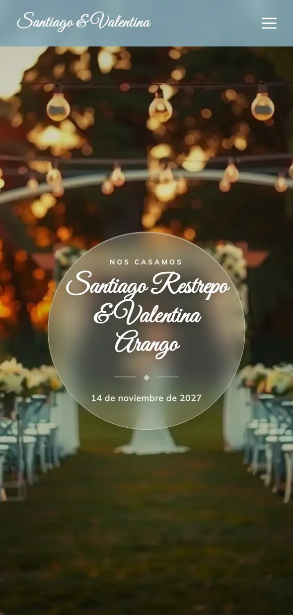 Invitación de ejemplo — diseño 