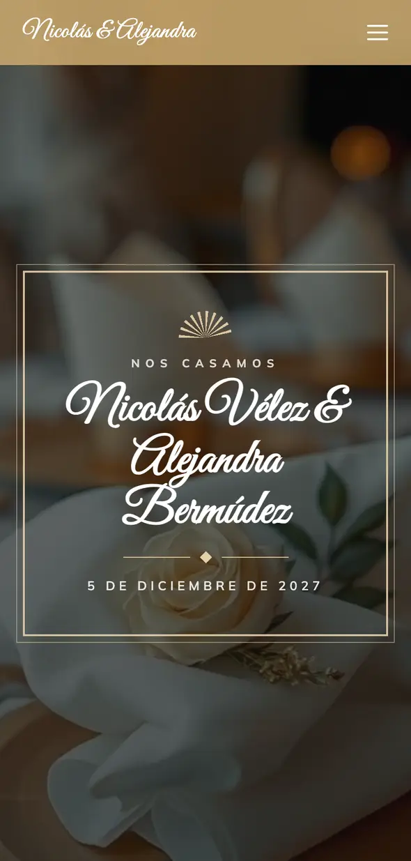 Invitación de ejemplo — diseño 