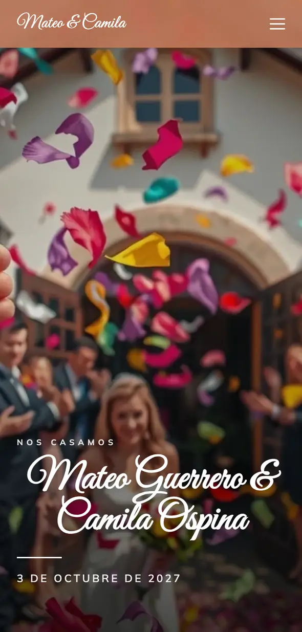 Invitación de ejemplo — diseño 